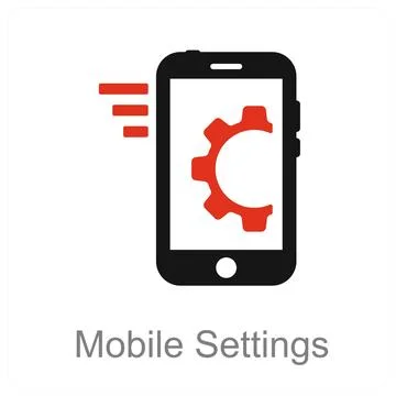 Mobile Settings Stock Illustration