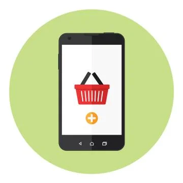 Mobile Shopping Illustrazione stock