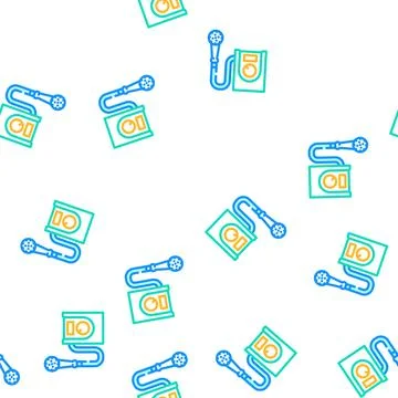 Mobile shower vector seamless pattern Ilustración de archivo