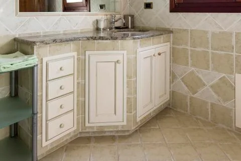 Mobile sink in the bathroom Stock Photos