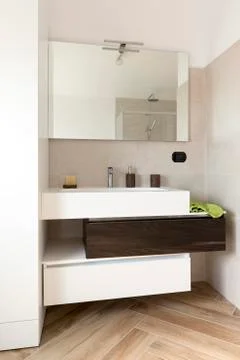 Mobile sink in the bathroom Stock Photos