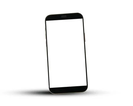 Mobile smart phone on white background technology Stock Illustration
