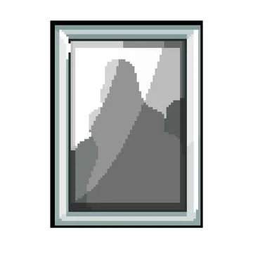 Mobile smart photo frame pixel art vector illustration Stock Illustration