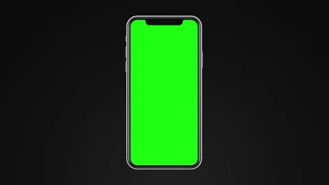 Mobile Smartphone Blank Green Screen, Da... | Stock Video | Pond5