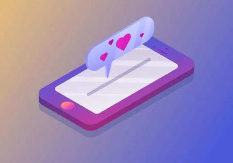Mobile smartphone with message. New mail, sms. e-mail notification. Vector il Illustrazione stock