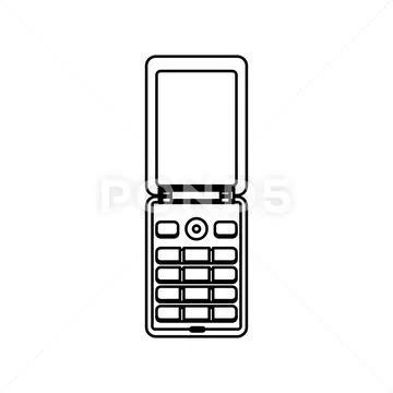 Mobile smartphone technology Stock Illustration