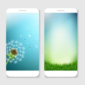 Mobile Smartphones Template Illustrazione stock