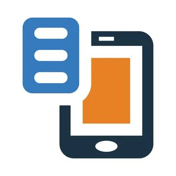 Mobile software update icon Illustrazione stock