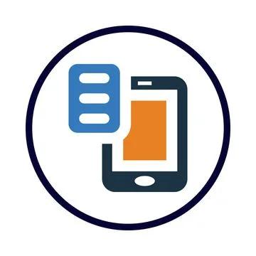 Mobile software update icon Illustrazione stock