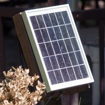 Mobile solar cell Foto stock