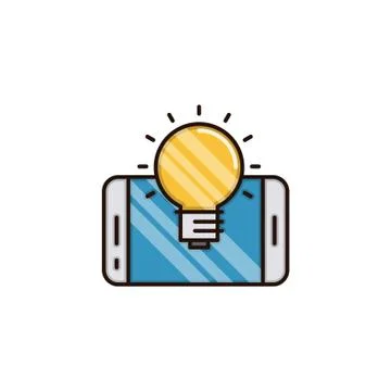 Mobile solution vector icon Stock Illustration