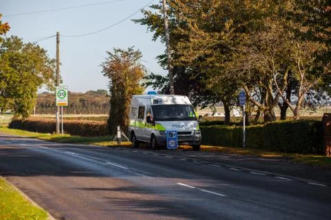 Mobile speed camera Stock Photos
