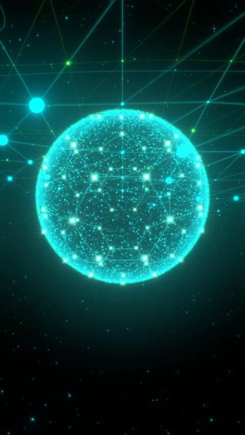 Mobile Sports Data Visualization: Ceiling Grid with Low-Angle Dramatic Ground. 스톡 동영상 335410564