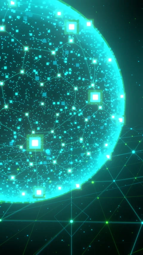 Mobile Sports Data Visualization: Floor Grid with Close-Up Detail with Left. Stock-Footage 335411788