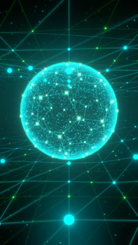 Mobile Sports Data Visualization: Tunnel Grid with High-Speed Analytical. Stock Footage 335412196