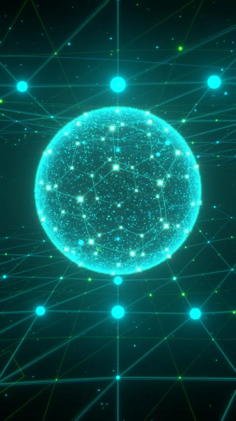 Mobile Sports Data Visualization: Tunnel Grid with Synchronized Reverse Motion. Stock Footage 335412523