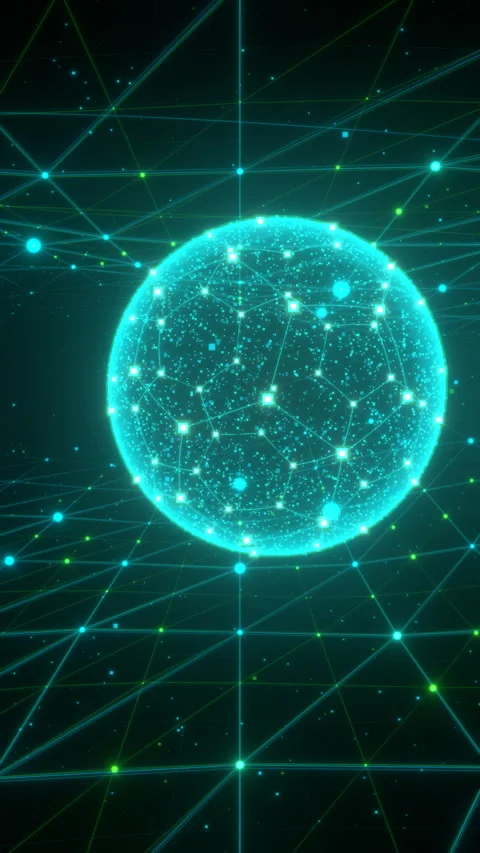 Mobile Sports Data Visualization: Tunnel Grid with Right-Aligned for Text. Stock Footage 335412954