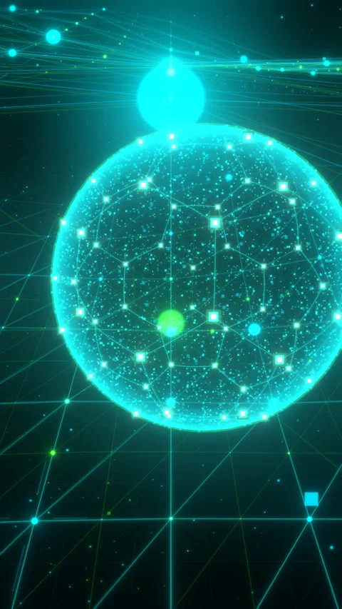 Mobile Sports Data Visualization: Tunnel Grid with Elevated Tactical View with. Stock-Footage 335413017