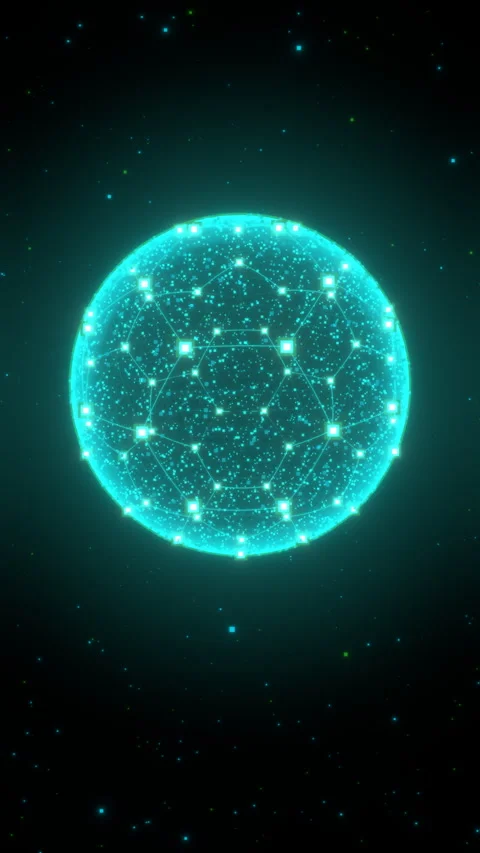 Mobile Sports Data Visualization: Void Grid with Low-Angle Dramatic Ground. Stock Footage 335412493