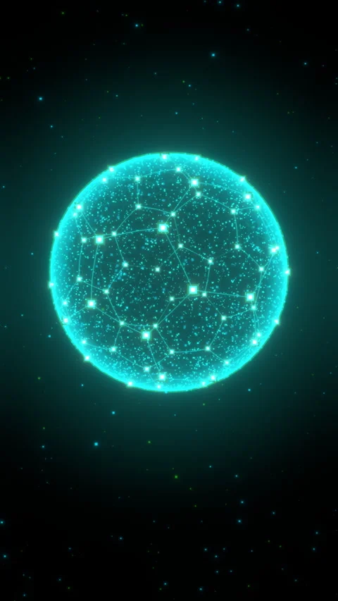 Mobile Sports Data Visualization: Void Grid with High-Speed Analytical Rotation. 스톡 동영상 335412783