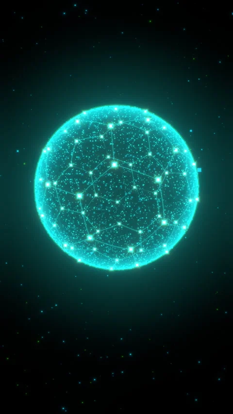 Mobile Sports Data Visualization: Void Grid with Synchronized Reverse Motion. Stock Footage 335413068