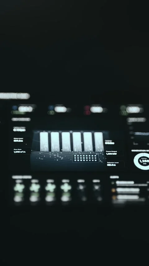 Mobile System Data Timeline Mobile Industrial Control Stock Footage 339607927