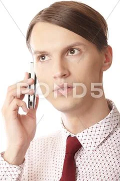 Mobile talk Stock Photos