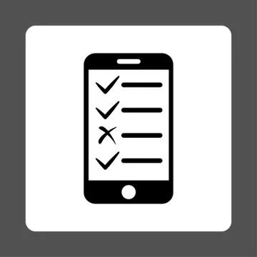 Mobile Tasks Icon from Commerce Buttons OverColor Set イラスト素材