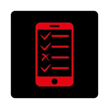 Mobile Tasks Icon from Commerce Buttons OverColor Set イラスト素材