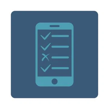 Mobile Tasks Icon from Commerce Buttons OverColor Set イラスト素材
