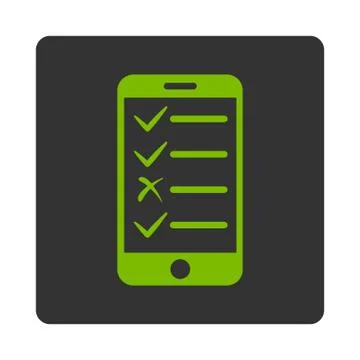 Mobile Tasks Icon from Commerce Buttons OverColor Set イラスト素材
