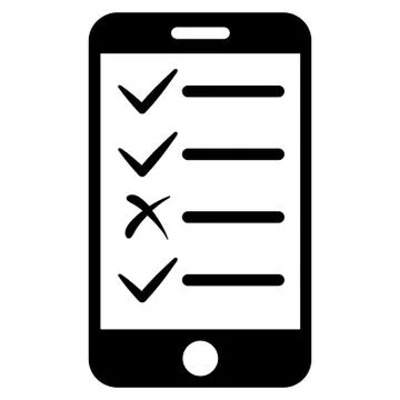 Mobile Tasks Icon from Commerce Set 스톡 일러스트