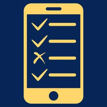 Mobile Tasks Icon from Commerce Set 스톡 일러스트