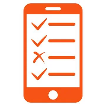 Mobile Tasks Icon from Commerce Set 스톡 일러스트