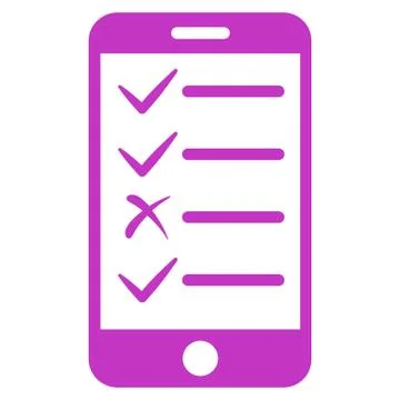 Mobile Tasks Icon from Commerce Set 스톡 일러스트