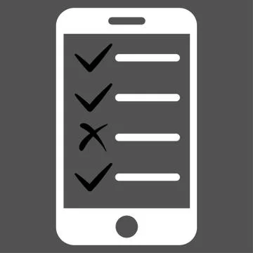 Mobile Tasks Icon from Commerce Set 스톡 일러스트