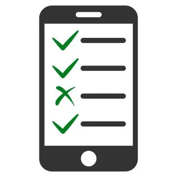 Mobile Tasks Icon from Commerce Set 스톡 일러스트