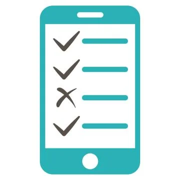 Mobile Tasks Icon from Commerce Set 스톡 일러스트
