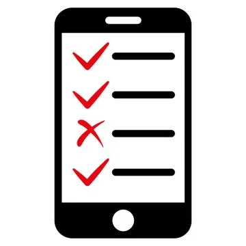 Mobile Tasks Icon from Commerce Set 스톡 일러스트