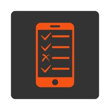 Mobile Tasks Icon 스톡 일러스트