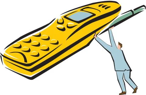 Mobile technology Illustrazione stock