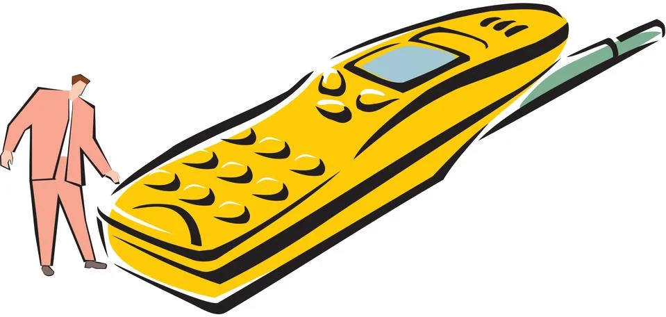 Mobile technology Stock Illustration