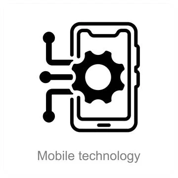Mobile technology Stock Illustration