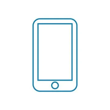 Mobile telephony linear icon concept. Mobile telephony line vector sign, symbol Stock Illustration