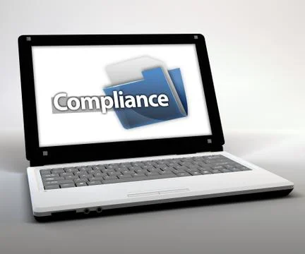Mobile thin client / netbook "compliance" Stock Illustration