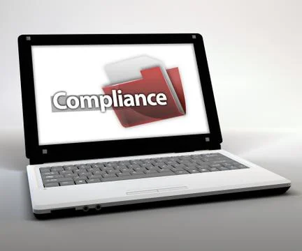 Mobile thin client / netbook "compliance" Stock Illustration