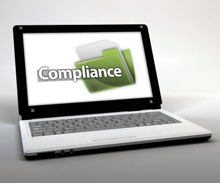 Mobile thin client / netbook "compliance" Stock Illustration