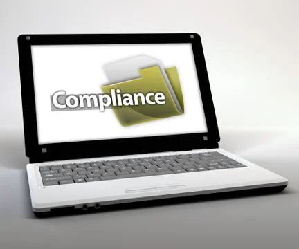 Mobile thin client / netbook "compliance" Stock Illustration