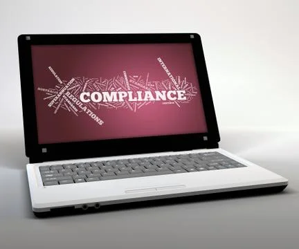 Mobile thin client / netbook "compliance" Stock Illustration