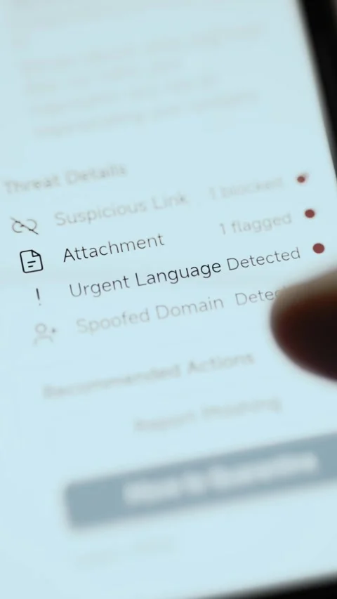 Mobile Threat Alerts And Security Event Details With User Interaction 4K Stock Footage 341854545